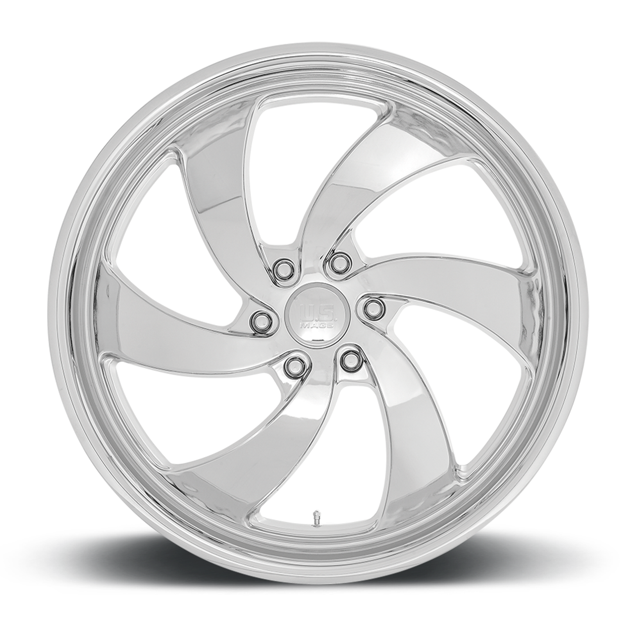 Set 4 US Mag U132 Desperado 24x9 6x5.5 Chrome Wheels 24" 25mm Rims