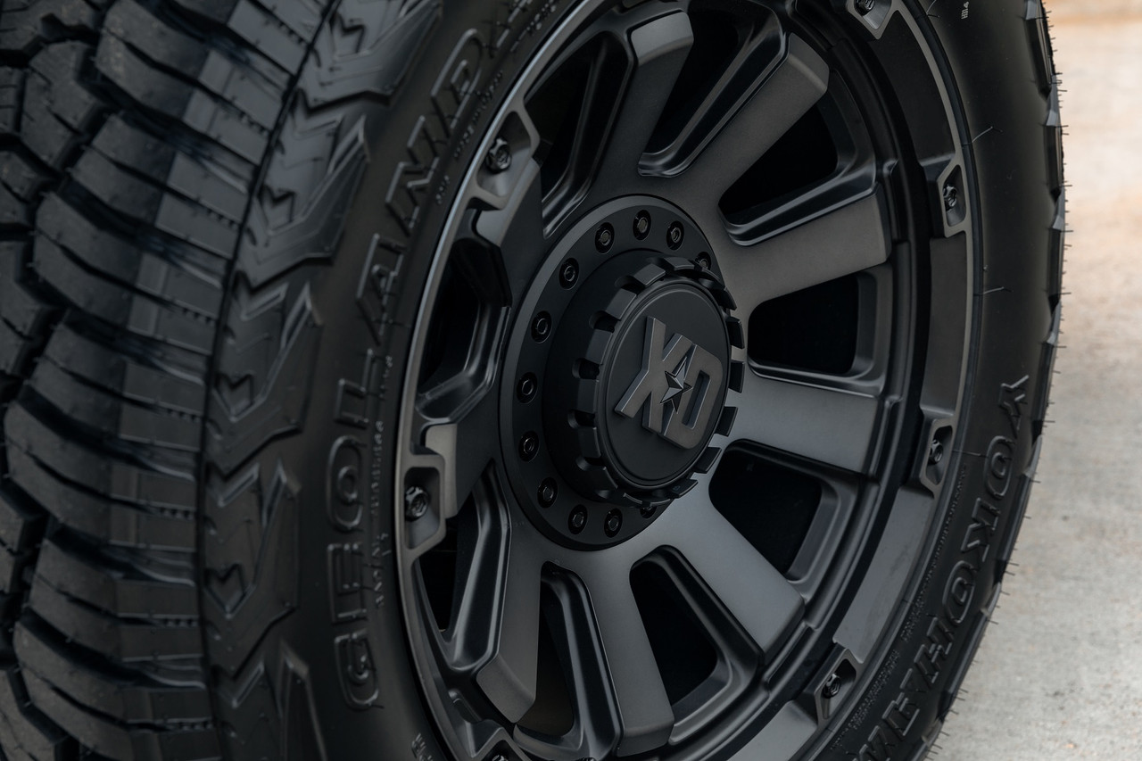 Set 4 XD XD852 Gauntlet 20x10 8x170 Satin Black With Gray Tint Wheels 20" -18mm