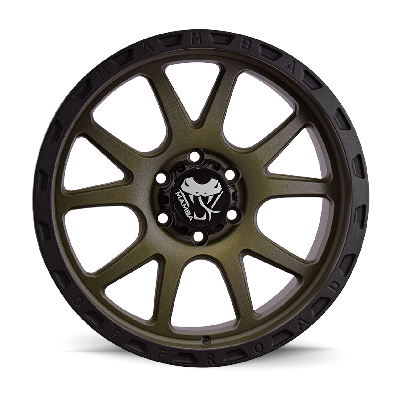 20" Mamba 599BZ M27 20x9 6x5.5 Matte Bronze w/ Black Lip Wheel 0mm Truck Rim