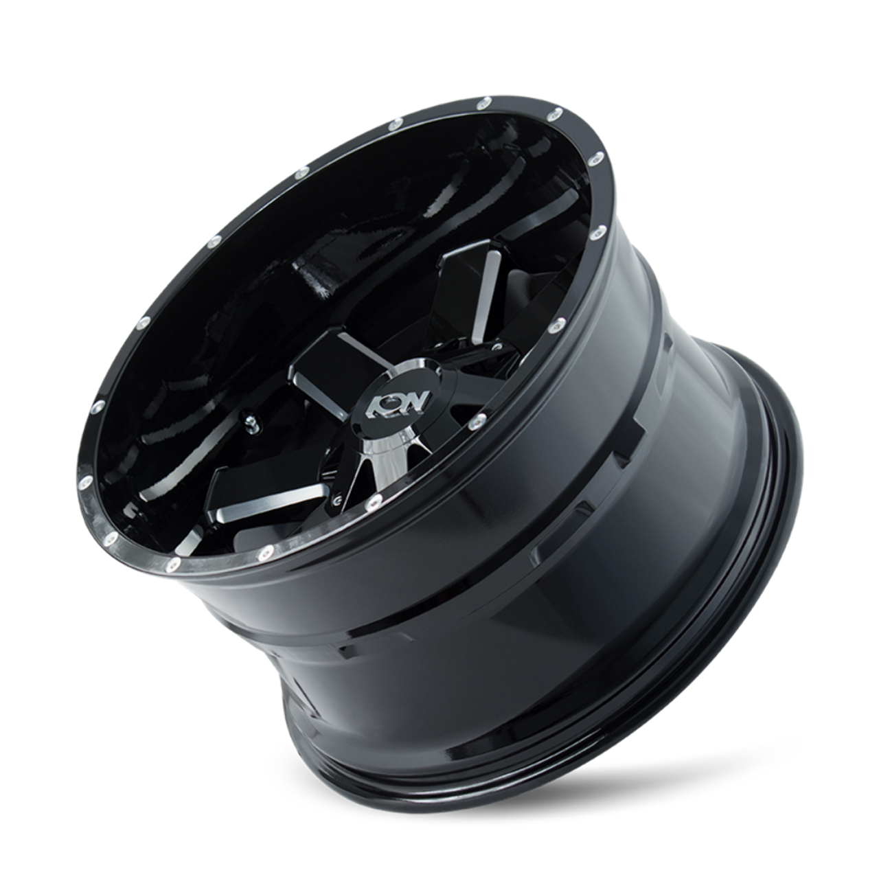 18" Ion 141 18x9 Satin Black 8x180 Wheel 18mm For Chevy GMC Truck Rim