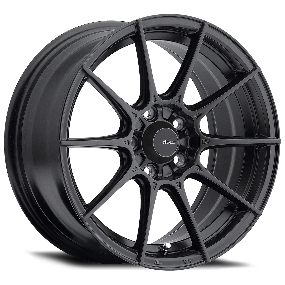 15" Advanti Racing 79B Storm S1  15x9 Matte Black Wheel 4x100 +35mm
