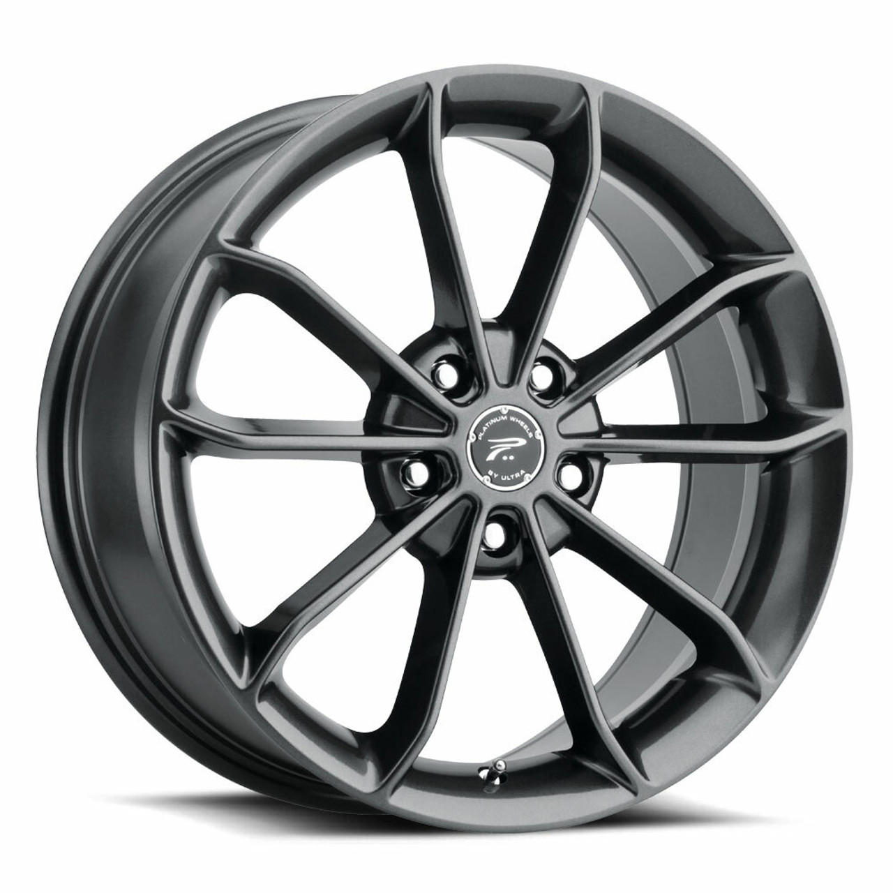 18" Platinum 457GN Revelation 18x8 5x4.5 Gloss Gun Metal Grey Wheel 40mm Rim 18" Platinum 457GN Revelation 18x8 5x4.5 Gloss Gun Metal Grey Wheel 40mm Rim