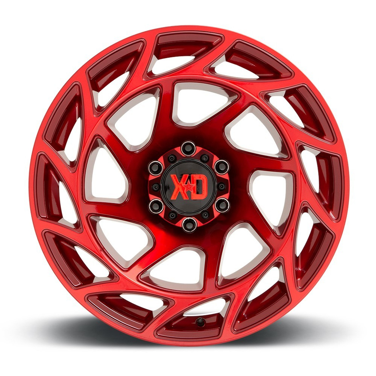Set 4 XD XD860 Onslaught 20x10 6x135 Candy Red Wheels 20" -18mm Rims
