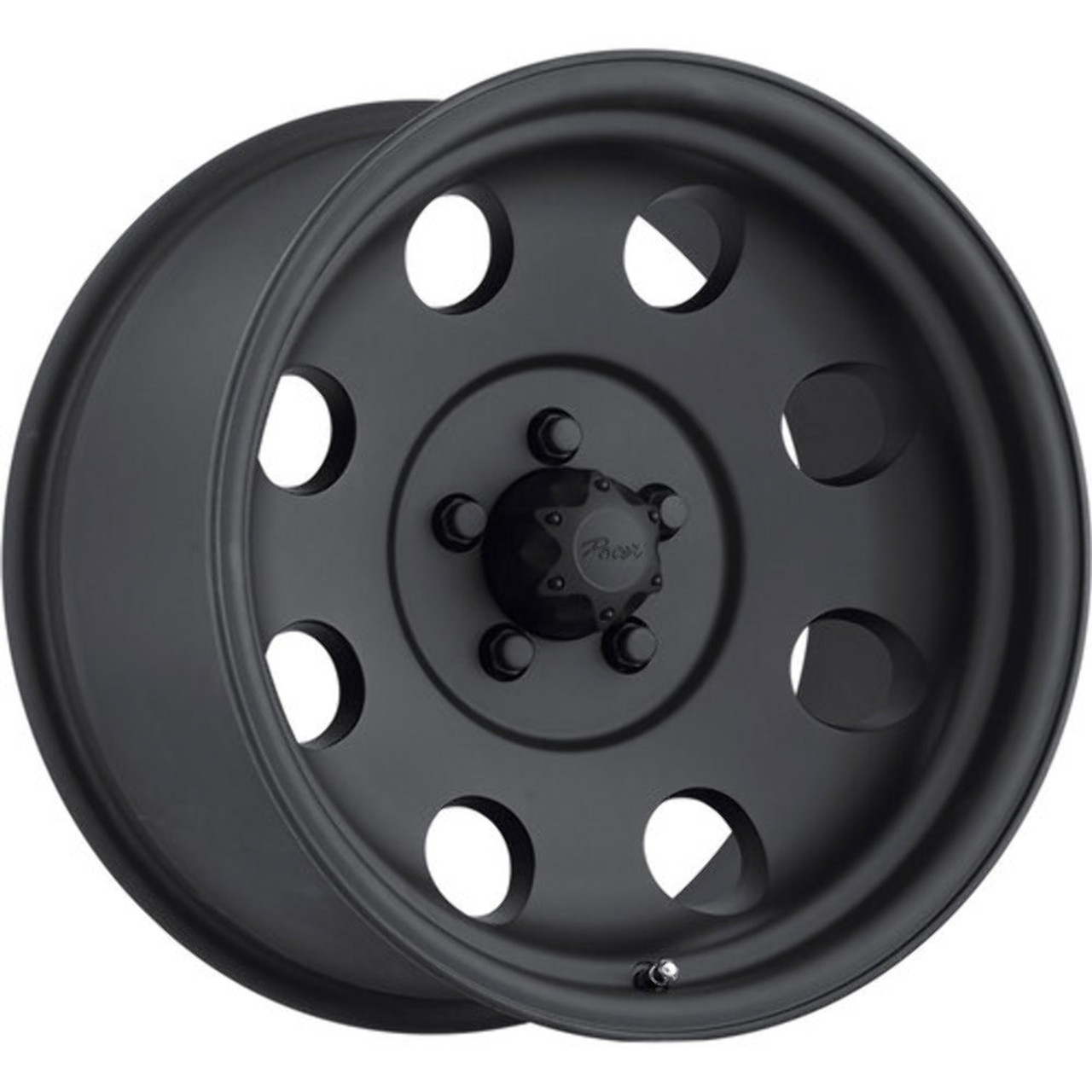 17" Pacer 164B LT Mod Black 17X9 5x5.5 Matte Black Wheel -12mm Rim