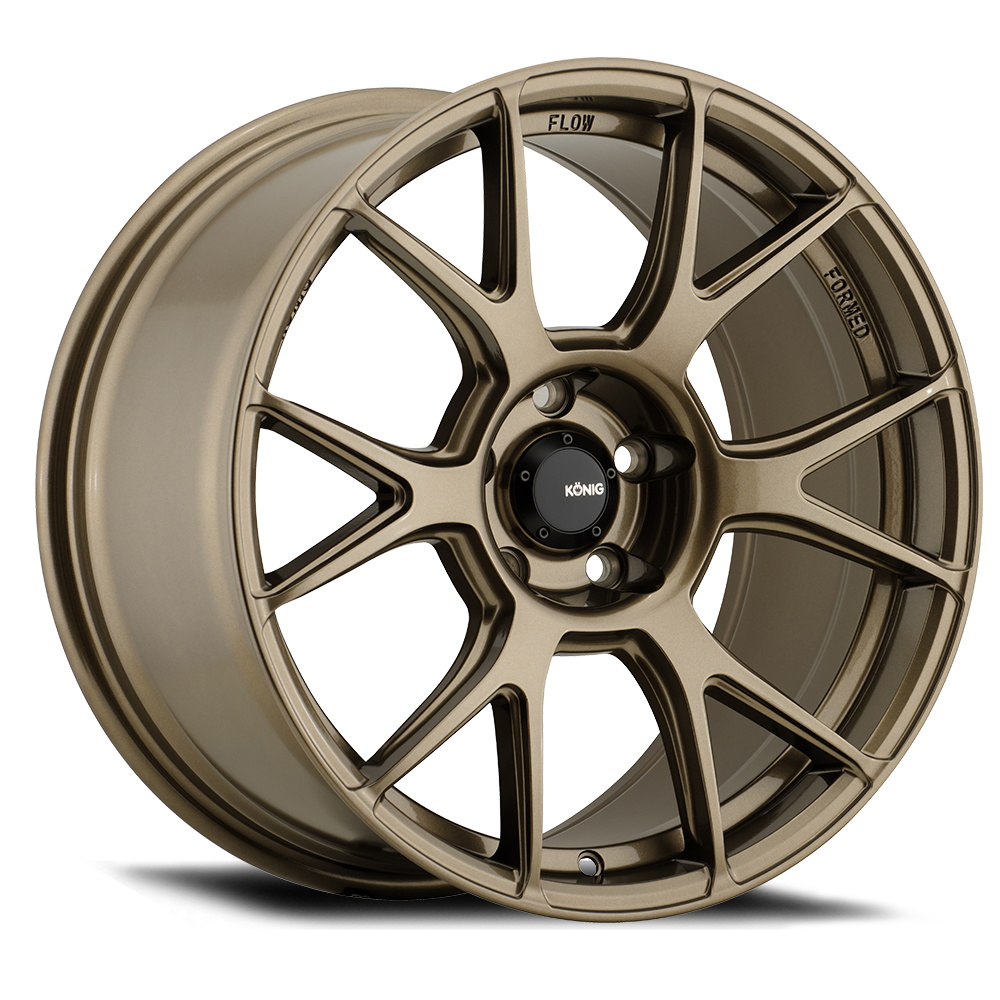 17" Konig 56BZ Ampliform 17x8 5x4.5 Gloss Bronze Wheel 40mm Rim