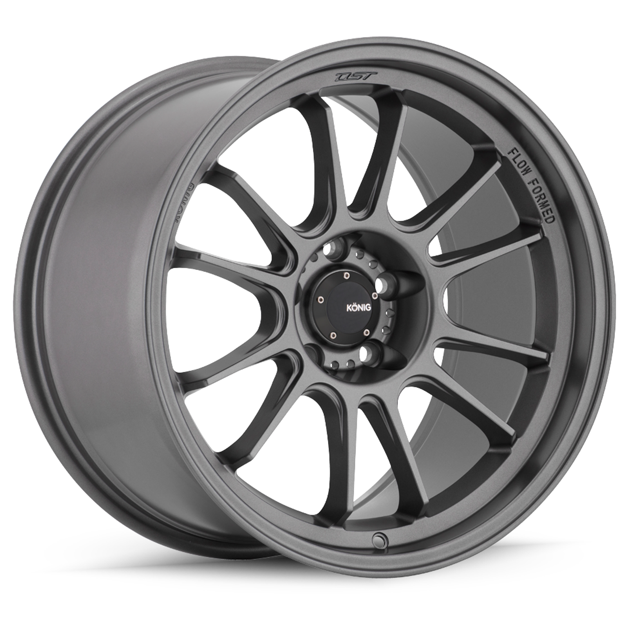 18" Konig 47MG Hypergram 18x9.5 5x4.5 Matte Grey Wheel 35mm Rim