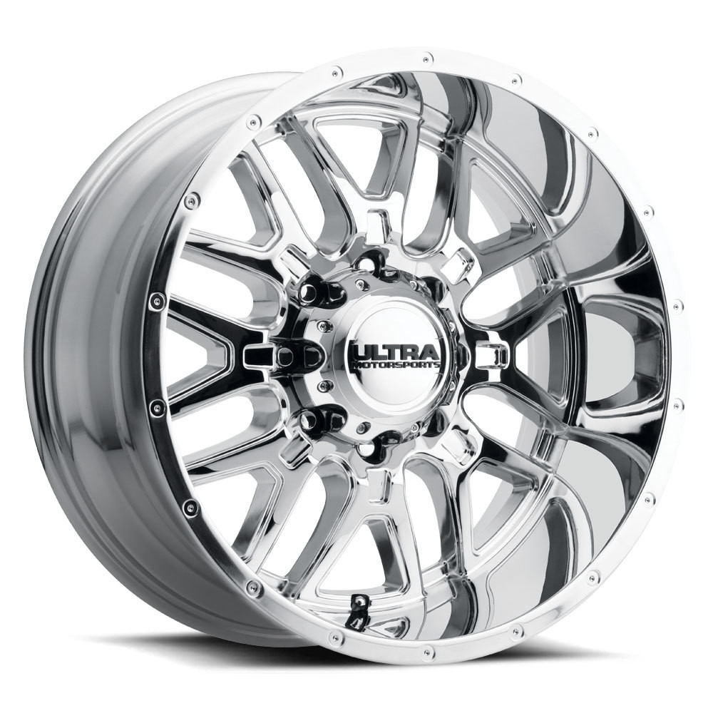 18" Ultra 203C Hunter 18x9 8x180 Chrome Plated Wheel 12mm For Chevy GMC Rim