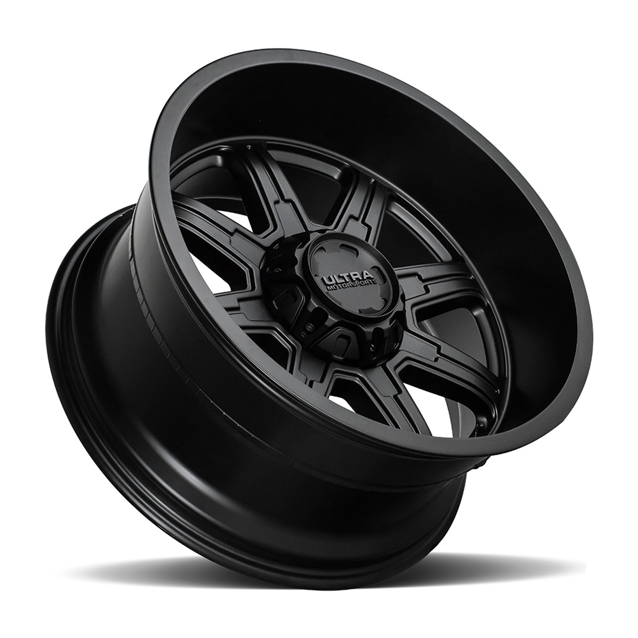 15" Ultra 229SB Menace 15x8 6x5.5 Satin Black Satin Clear-Coat Wheel -19mm Rim