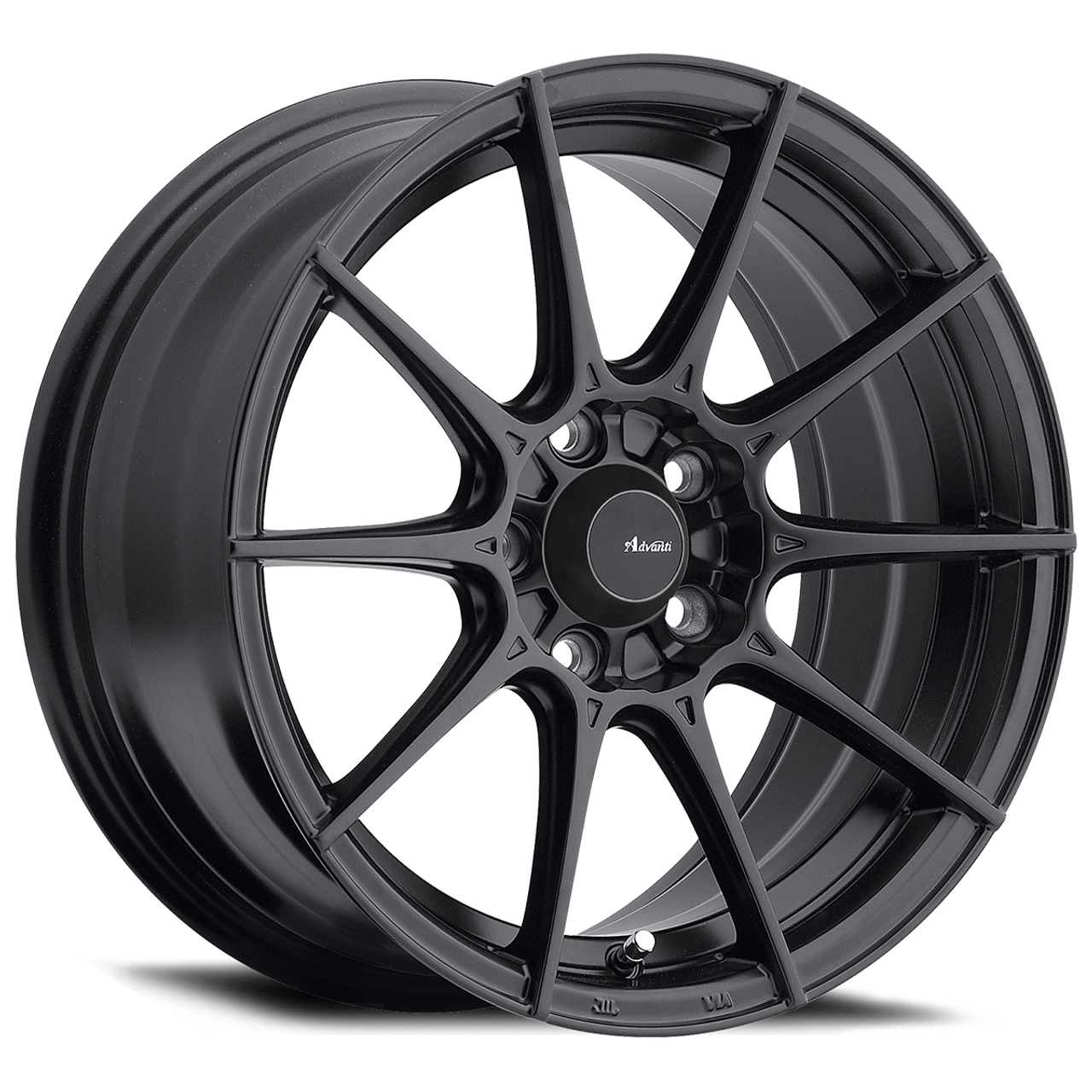 15" Advanti Racing 79B Storm S1  15x7 Matte Black Wheel 4x100 +35mm