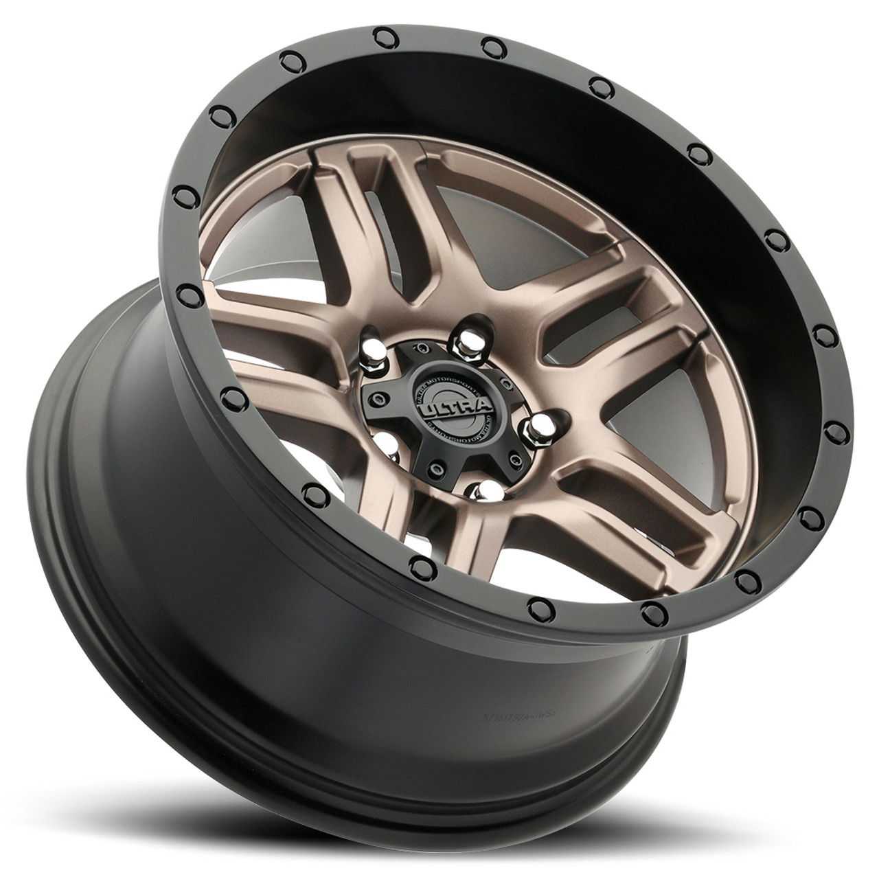 17" Ultra 258BZ Prowler Truck 17x9 5x5 Dark Satin Bronze Wheel 12mm For Jeep Rim