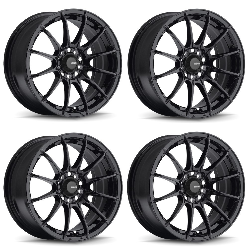 Set 4 15" Konig 39B Dial In 15x7 Wheels 4x100 35mm Rims 39B-DI57100355