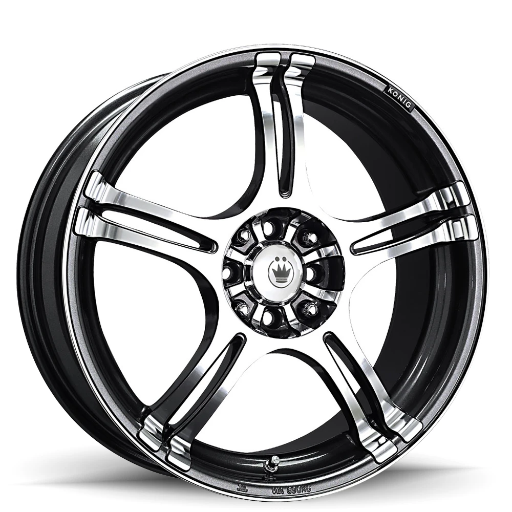 15" Konig 48A Incident 15x6.5 Wheel 5x100 5x4.5 40mm Rim