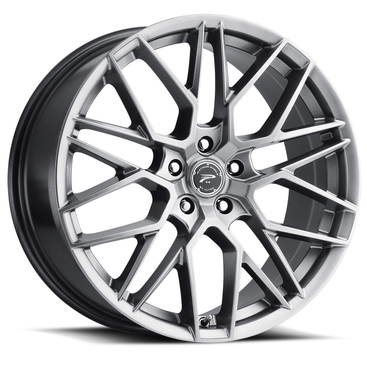 18" Platinum 459G Retribution 18x8 5x100 Bright Graphite w/ Clear Coat 35mm Rim