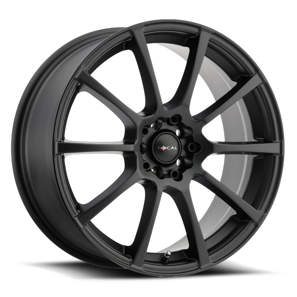 Set 4 18" Focal 448SB F-20 Satin Black 18x8 Wheels 5x108 5x115 40mm Street Rims