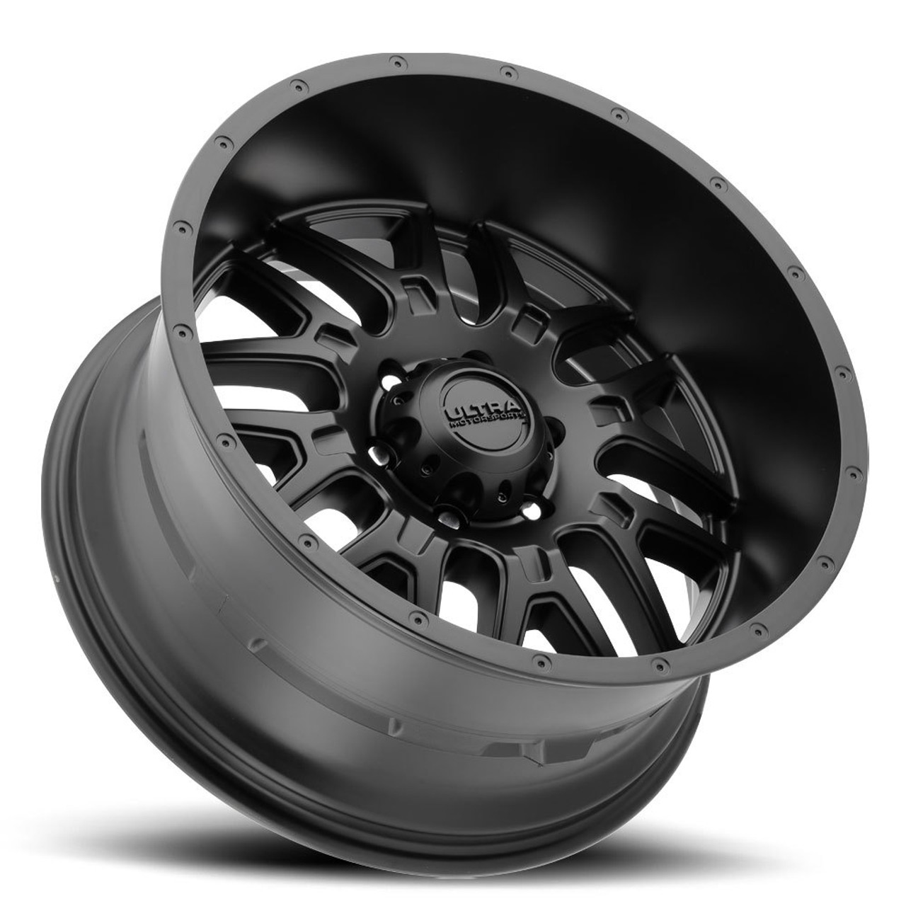 20" Ultra 203SB Hunter 20x10 6x5.5 Satin Black Satin Clear-Coat Wheel -25mm Rim