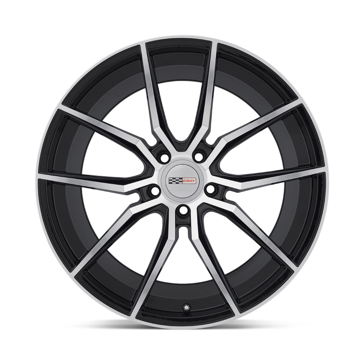 Cray Spider 20x12 5x120 Gloss Black W/ Mirror Cut Face Wheel 20" 52mm Rim