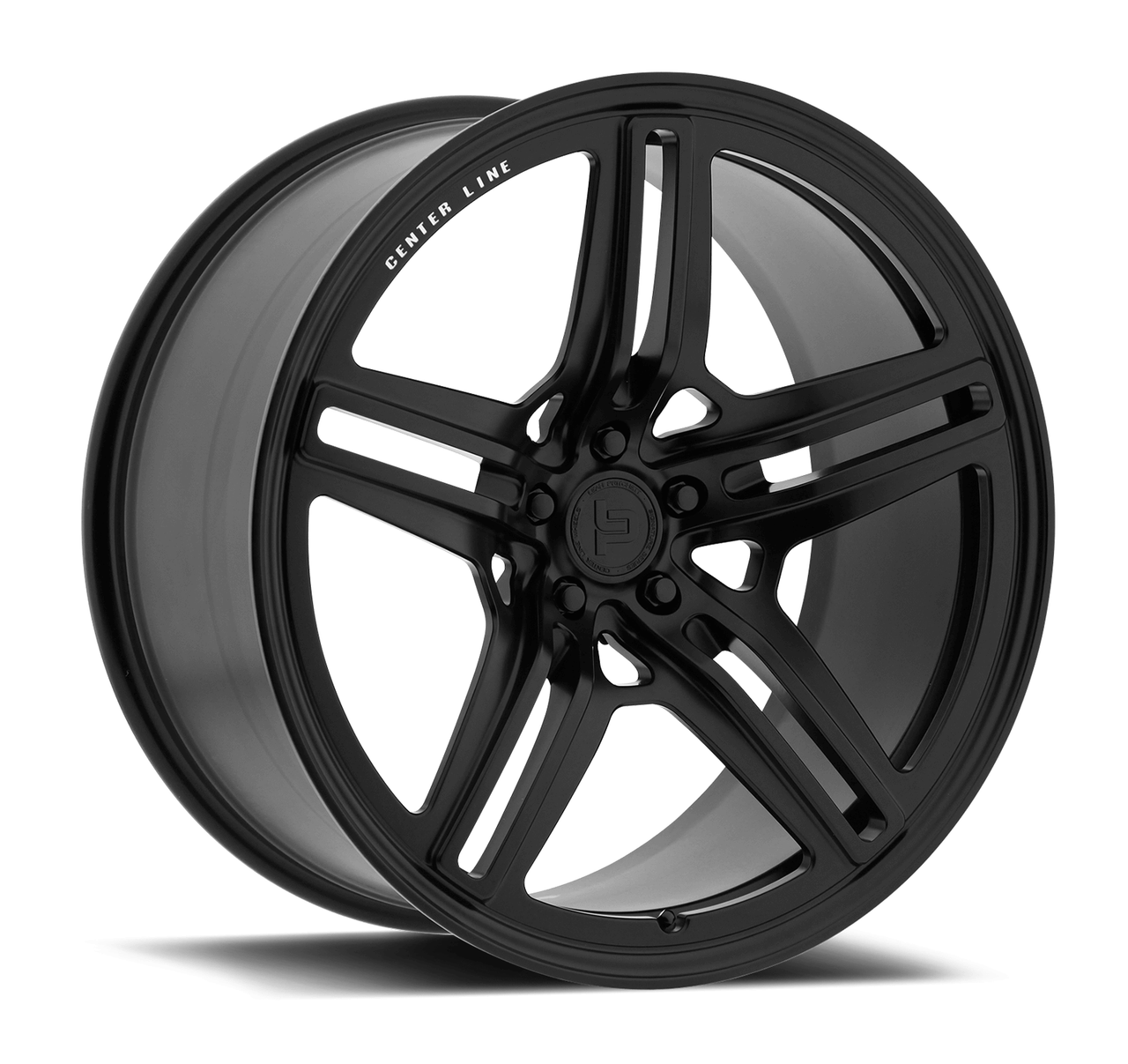 22" Centerline F43SB LP04 22x9.5 5x115 Satin Black Wheel 15mm Rim