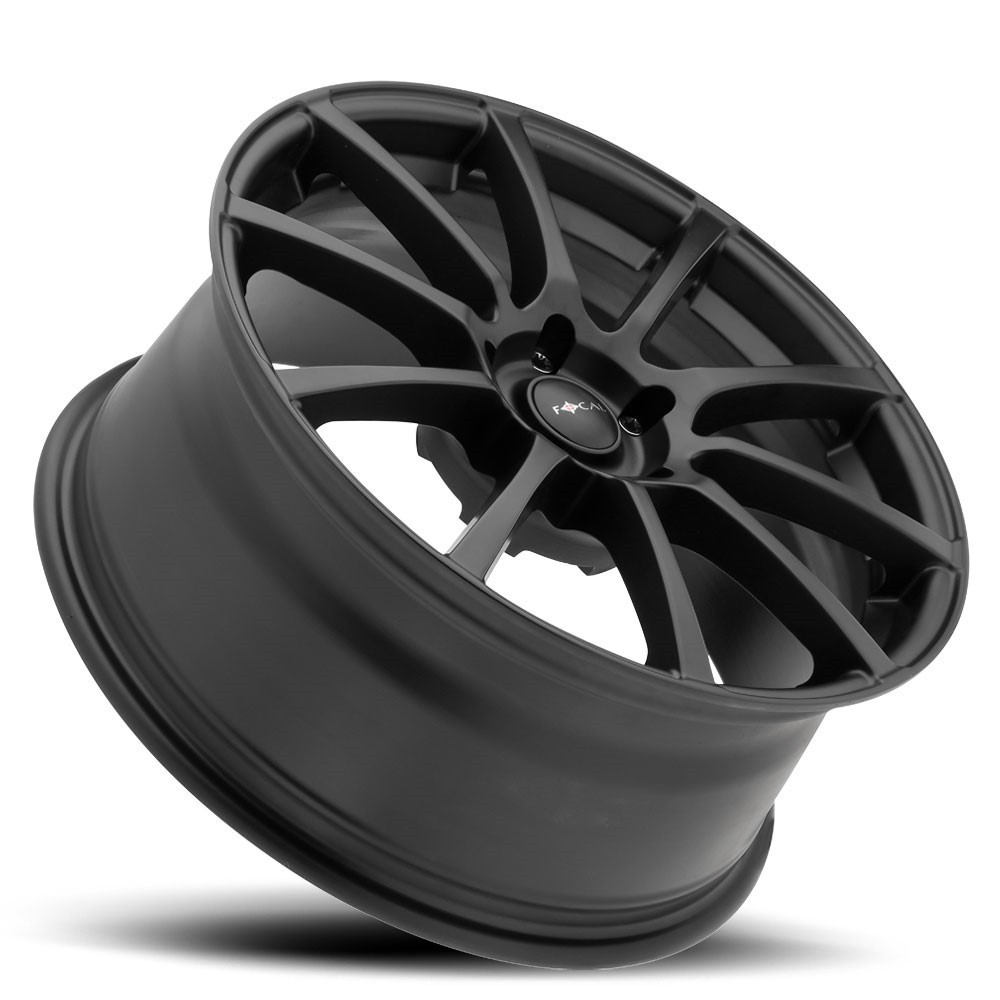 18" Focal 448SB F-20 18x8 5x100 5x4.5 Satin Black Satin Clear-Coat Wheel 40mm