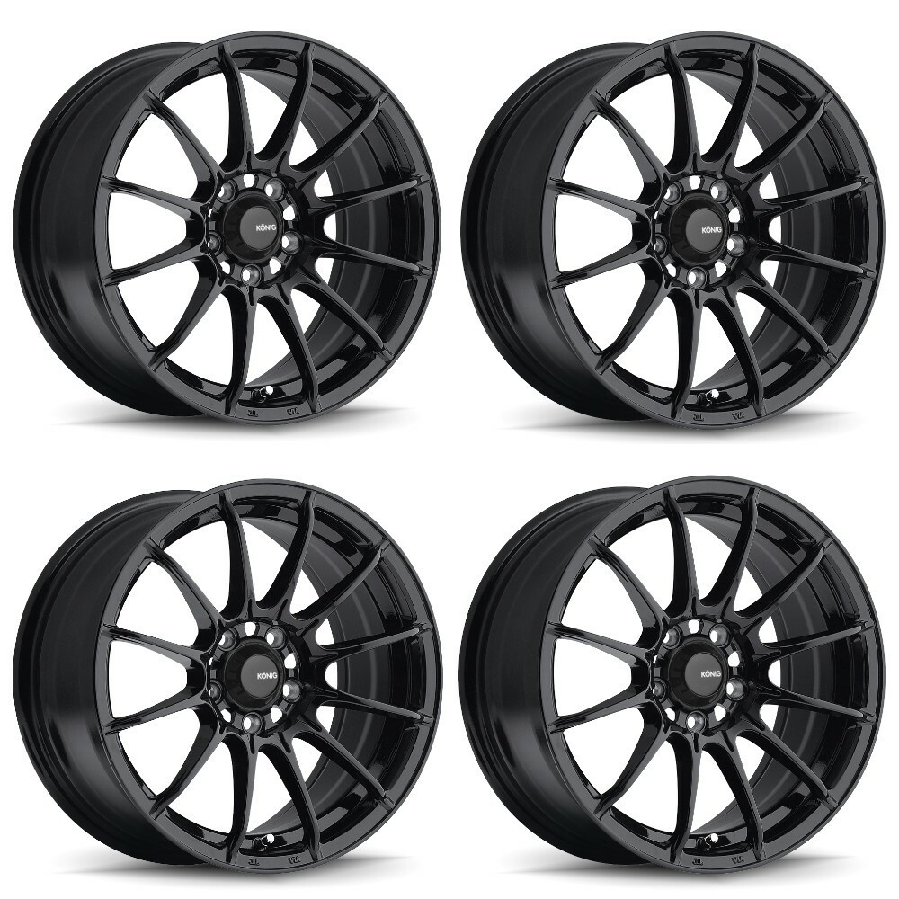Set 4 15" Konig 39B Dial In 15x8 Wheels 4x100 25mm Rim 39B-DI58100305