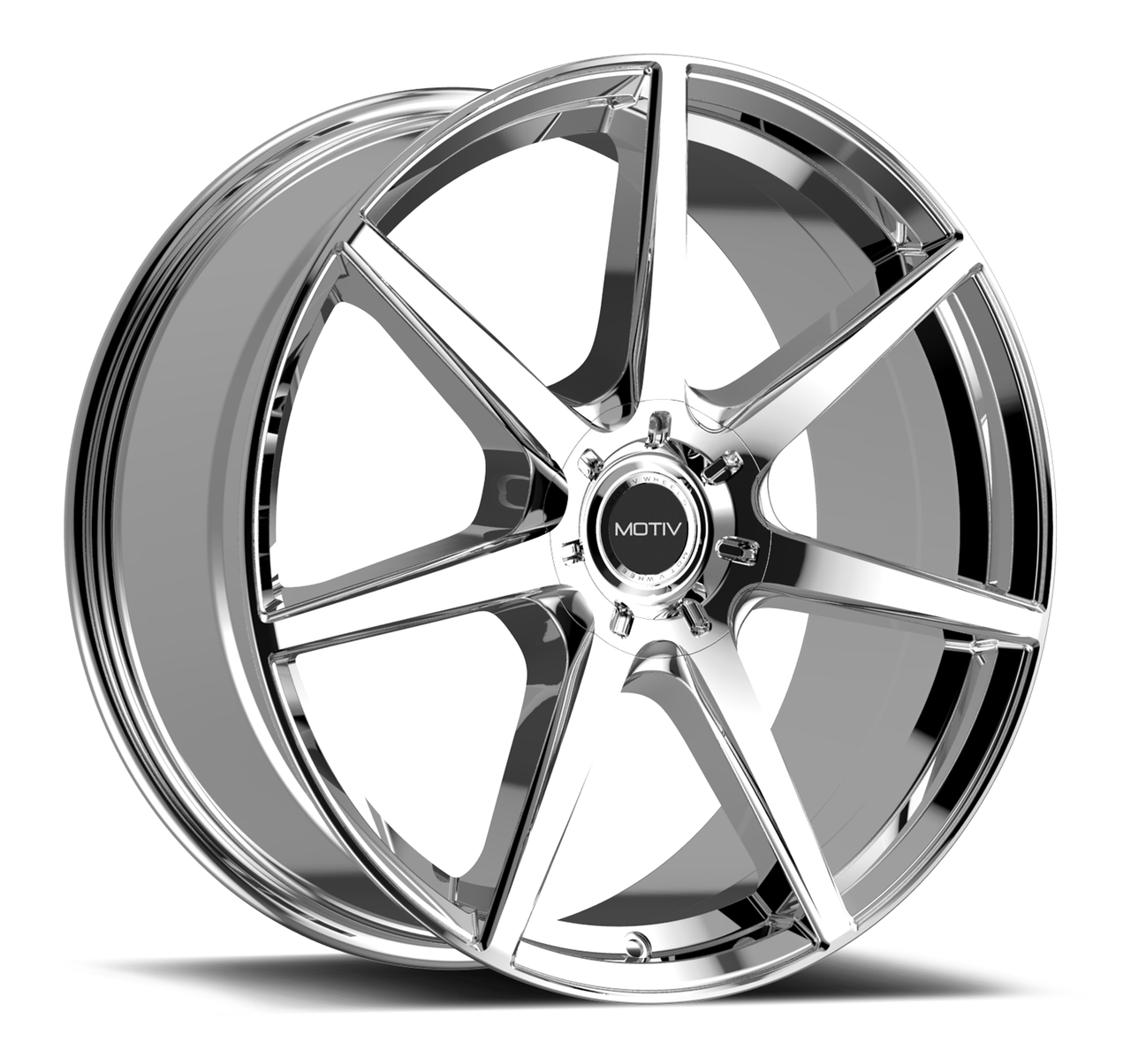 18" Motiv 432C Rigor 18x7.5 5x100 5x110 Chrome Plated Wheel 40mm Street Rim
