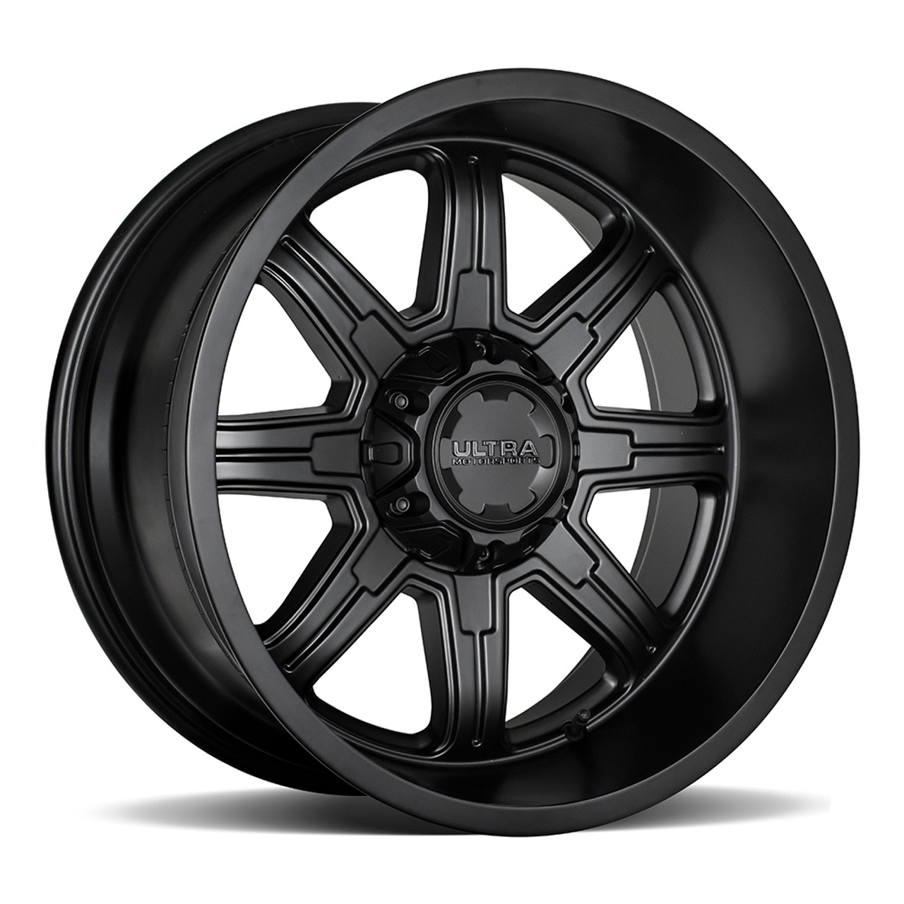 17" Ultra 229SB Menace 17x9 5x135 5x5.5 Satin Black Satin Clear-Coat Wheel 12mm