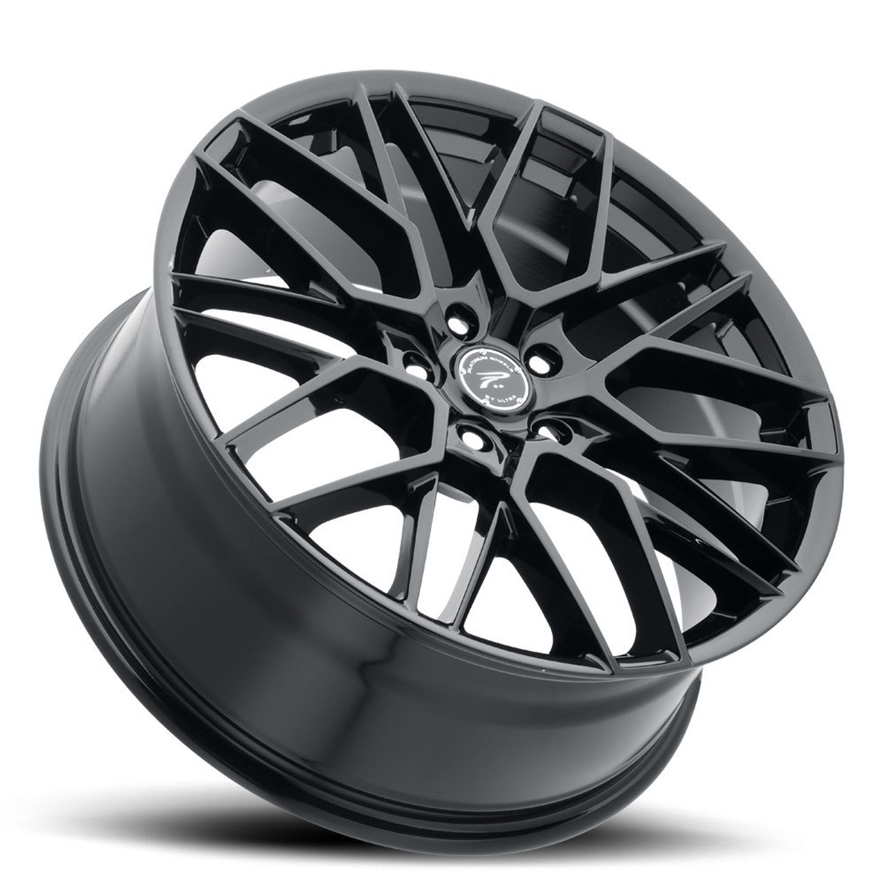 17" Platinum 459BK Retribution 17X8 5x120 Gloss Black with Clear-Coat Wheel 35mm