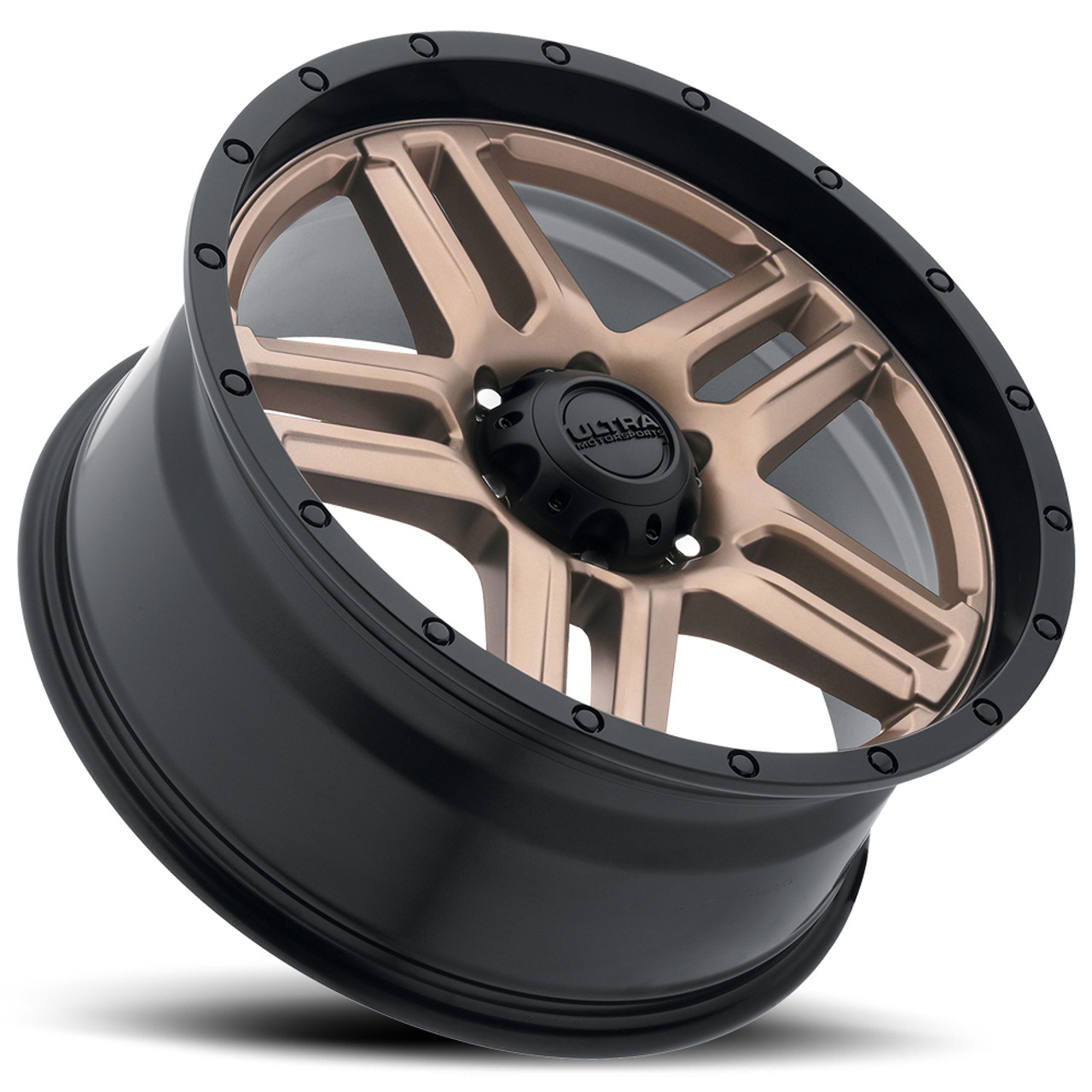 20" Ultra 258BZ Prowler Truck 20x9 6x5.5 Dark Satin Bronze Wheel -12mm Truck Rim