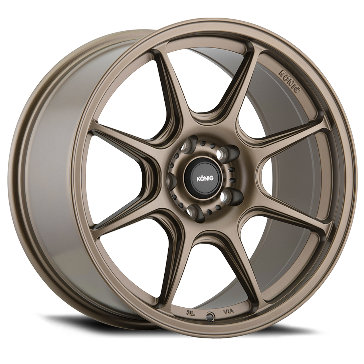 18" Konig 102BZ Lockout 18x8.5 5x112 Matte Bronze Wheel 43mm Rim