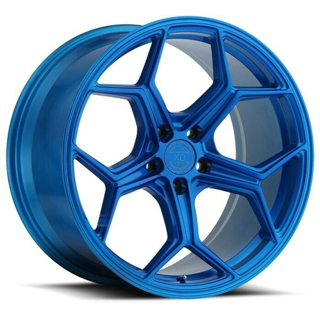 XO Helsinki 20x10.5 5x120 Electric Blue Wheel 20" 45mm Rim