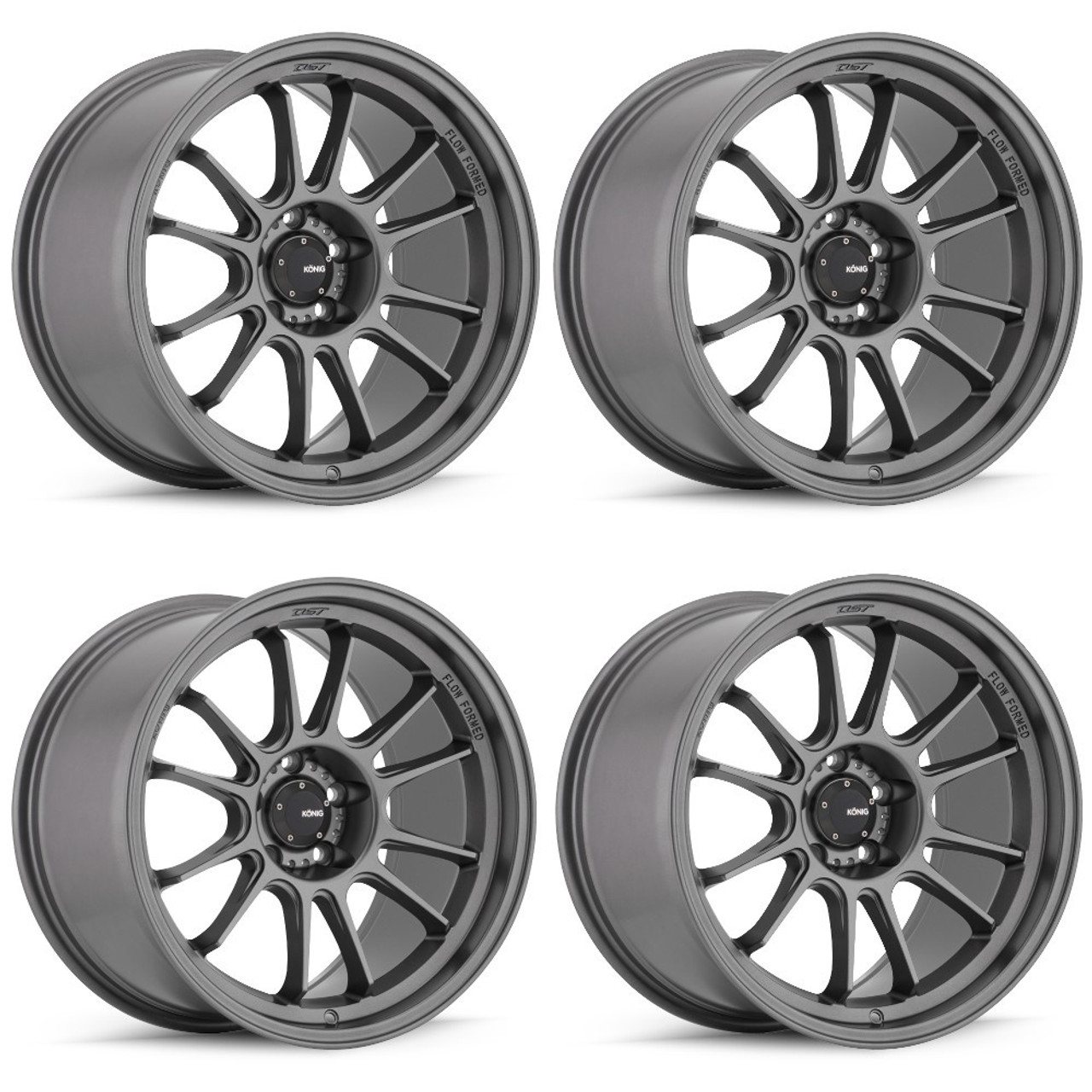 Set 4 18" Konig 47MG Hypergram 18x10.5 Wheels 5x120 25mm Rims 47MG-HG0852025G