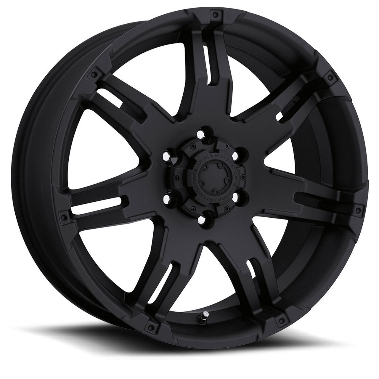 17" Ultra 238B Gauntlet 17x9 6x5.5 Matte Black Wheel 25mm For Chevy GMC Cadillac