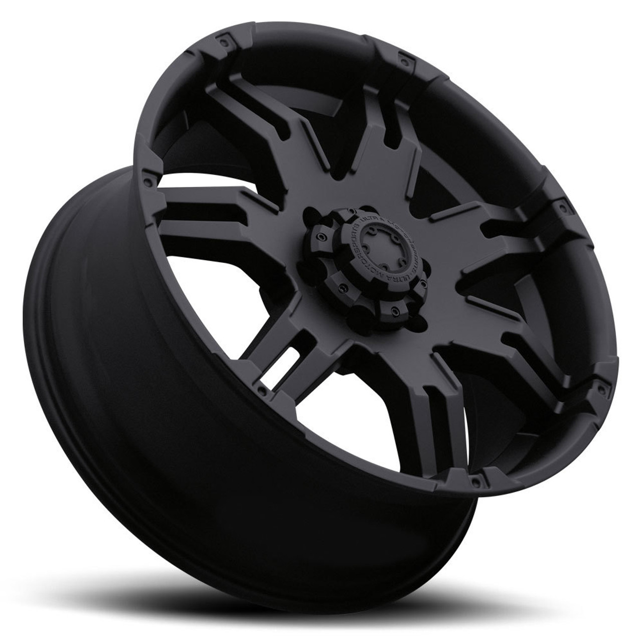 17" Ultra 238B Gauntlet 17x9 6x5.5 Matte Black Wheel 25mm For Chevy GMC Cadillac