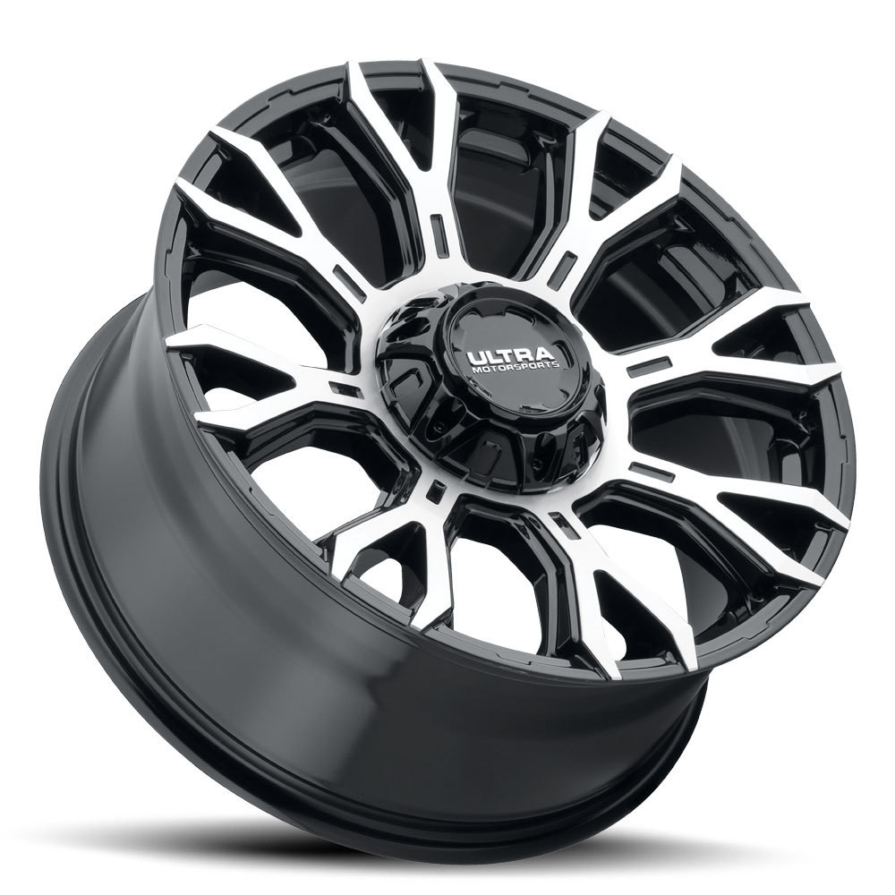 Set 4 17" Ultra 123U Scorpion Gloss Black Diamond Cut 17x9 6x135 6x5.5 18mm Rims