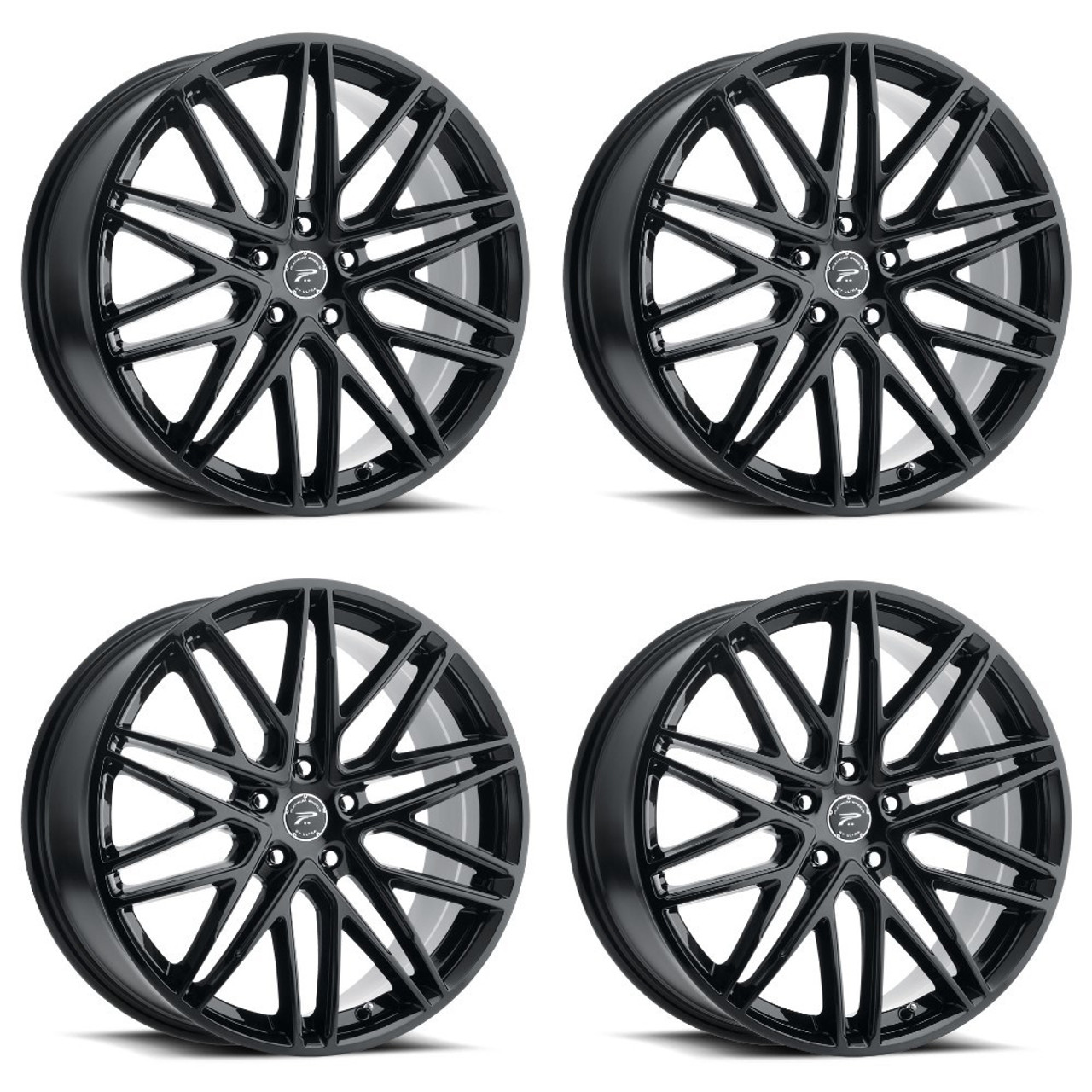 Set 4 17" Platinum 460BK Atonement  17x8 Wheels 5x120 +35mm