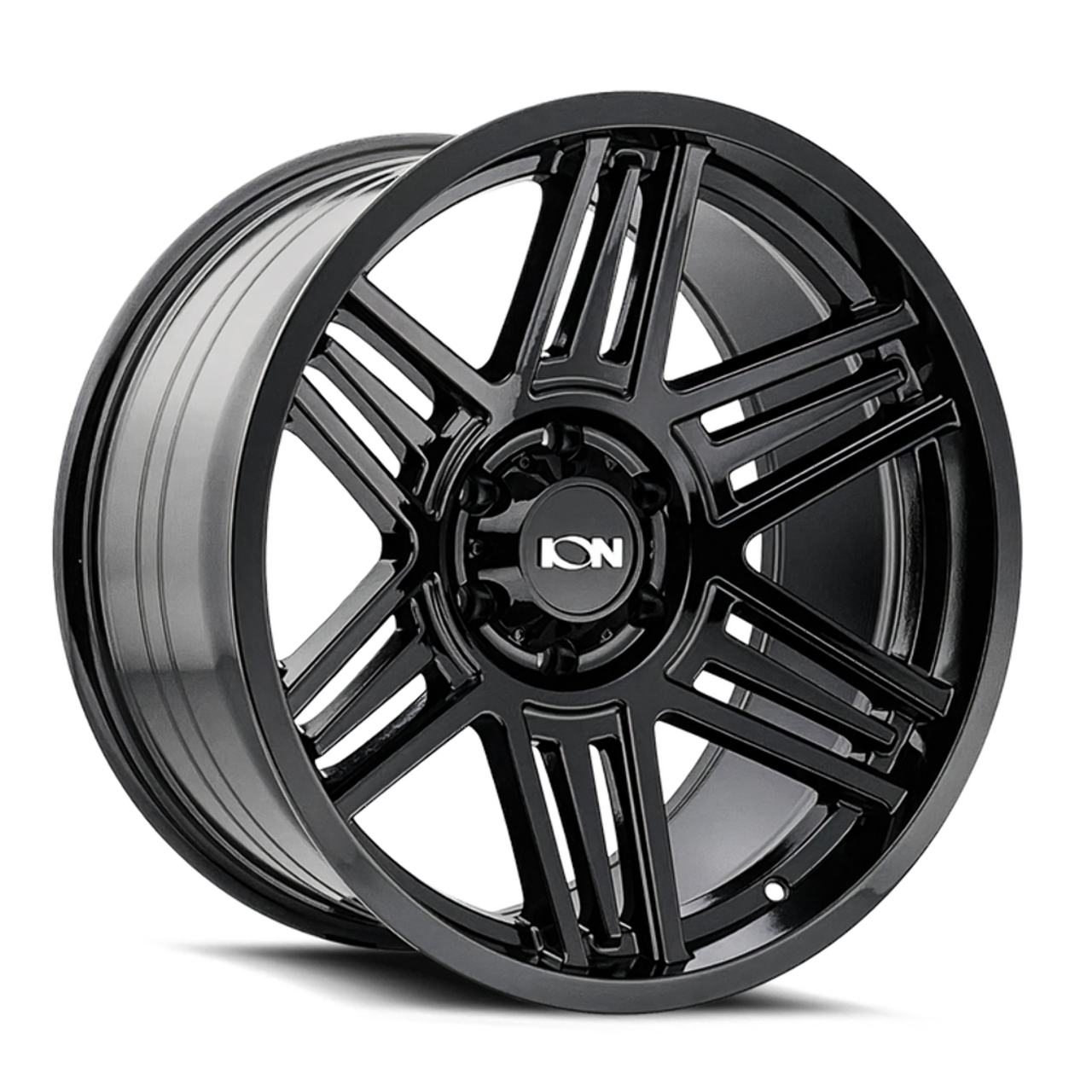 20" Ion 147 20x10 Gloss Black 6x5.5 Wheel -19mm Rim