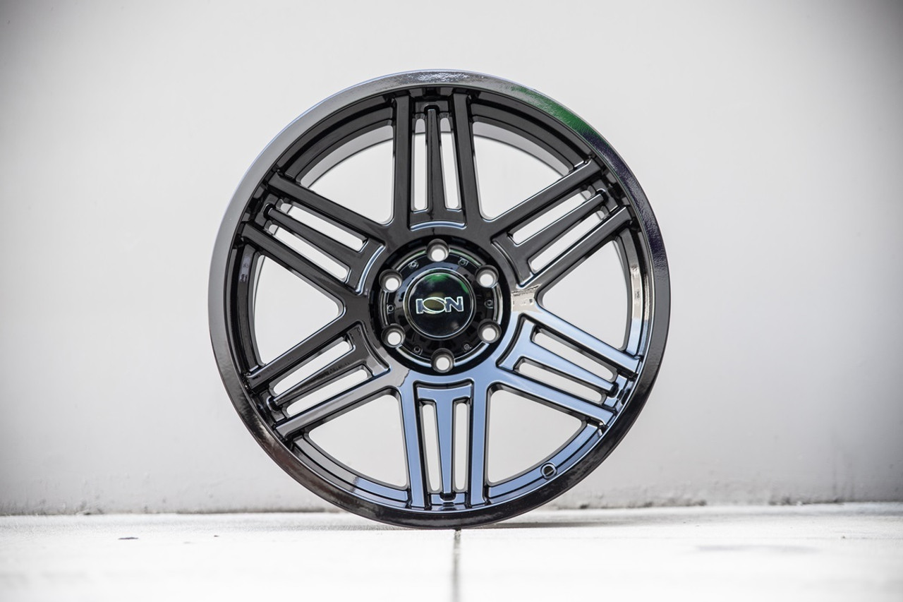 20" Ion 147 20x10 Gloss Black 6x5.5 Wheel -19mm Rim
