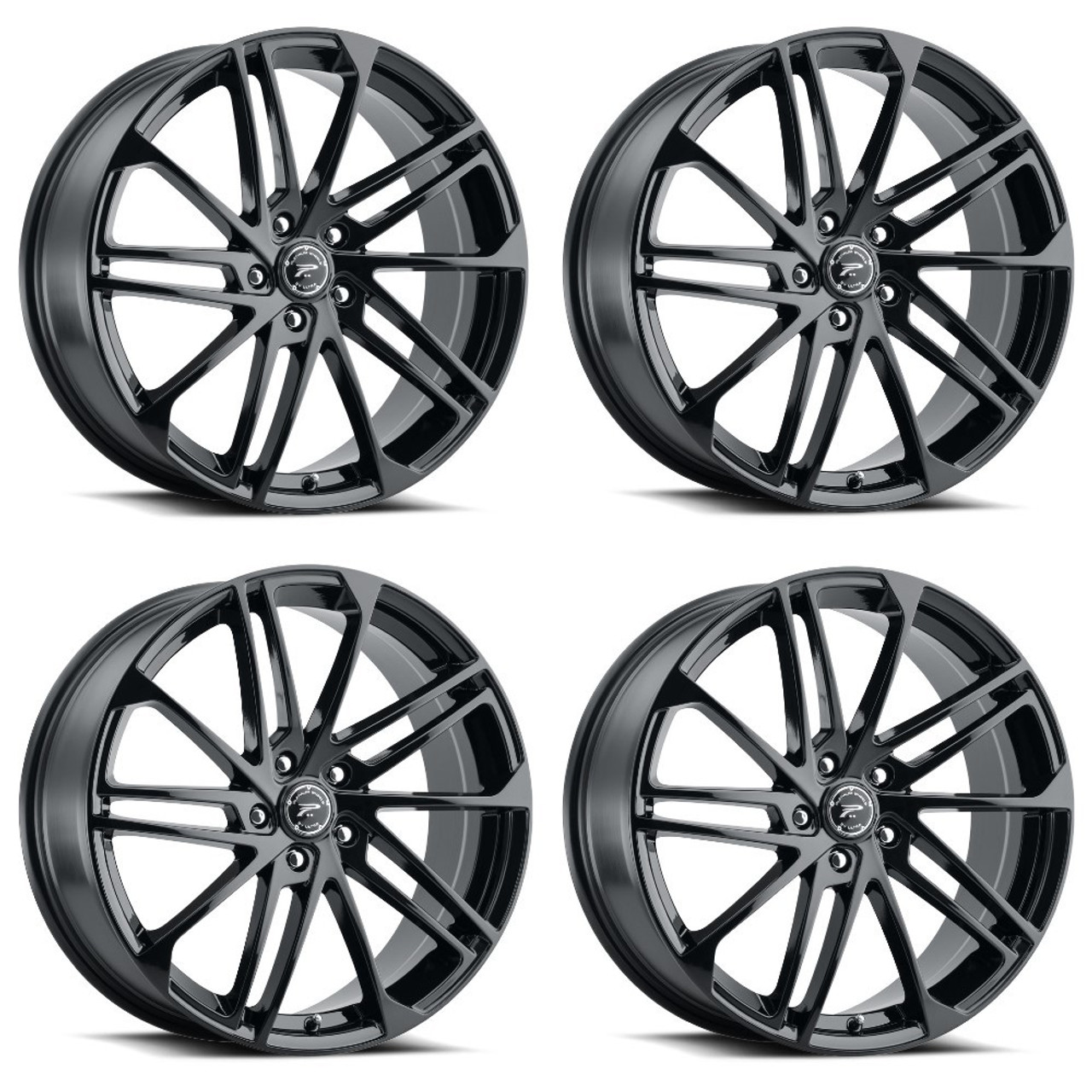 Set 4 18" Platinum 463BK Valor  18x8 Wheels 5x100 +35mm