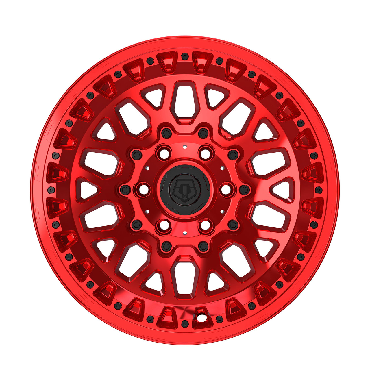Set 4 17" TIS 555MRT 17x9 6x5.5 -12mm Wheels Gloss Red Tinted Clear Coat Rims