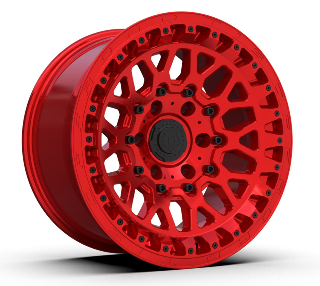 Set 4 17" TIS 555MRT 17x9 6x5.5 -12mm Wheels Gloss Red Tinted Clear Coat Rims