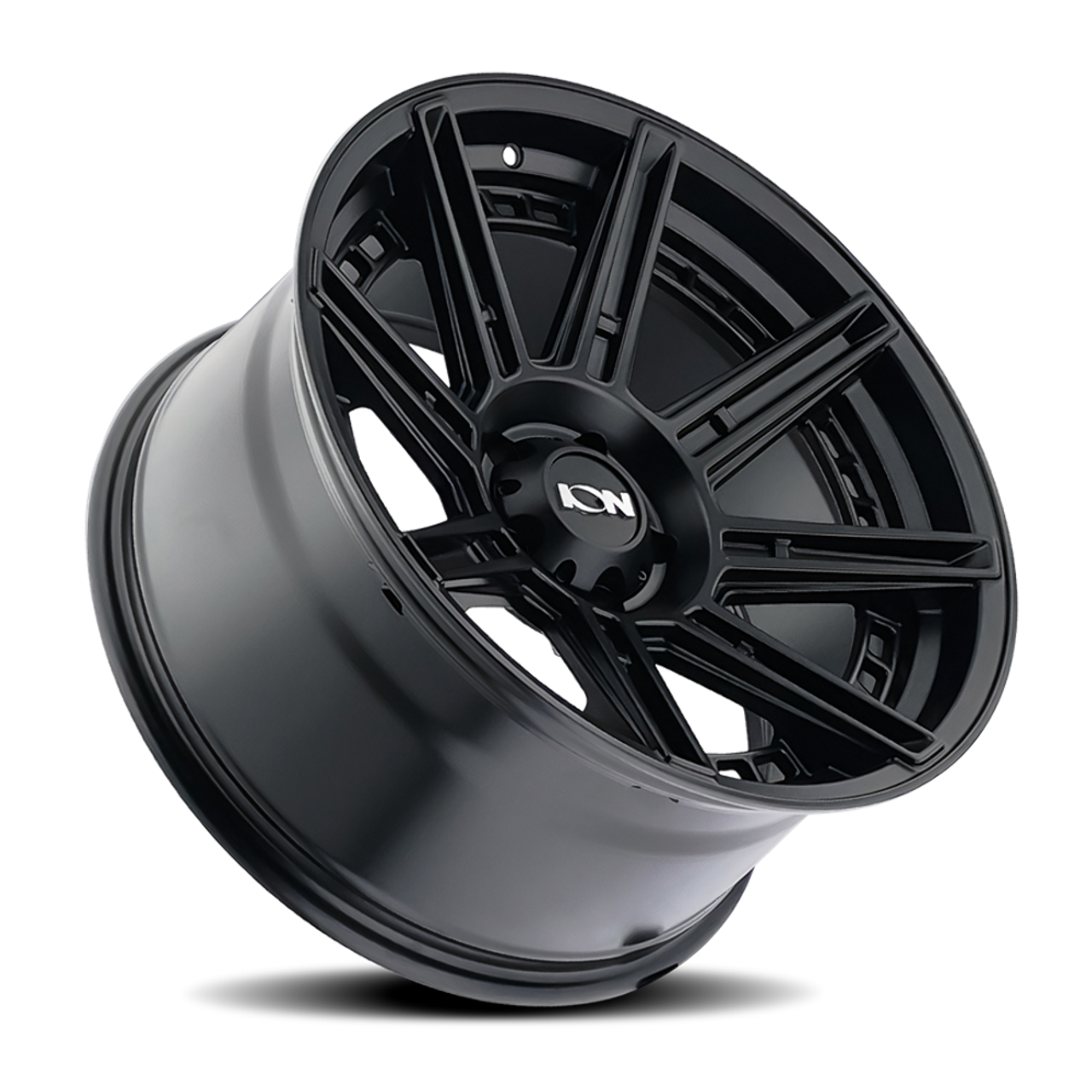 Set 4 20" Ion 149 20x9 Matte Black 6x5.5 Wheels -12mm Rims