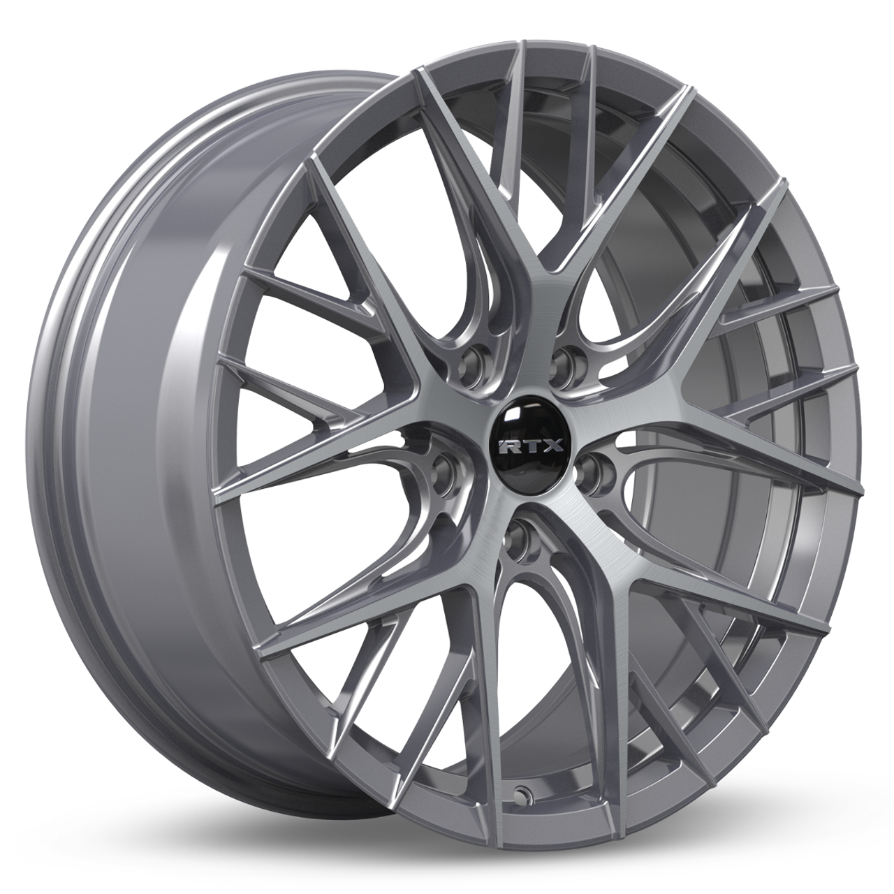 18" RTX Valkyrie Lite Gunmetal Machined Wheel 18x8 5x4.5 40mm Truck Suv Rim