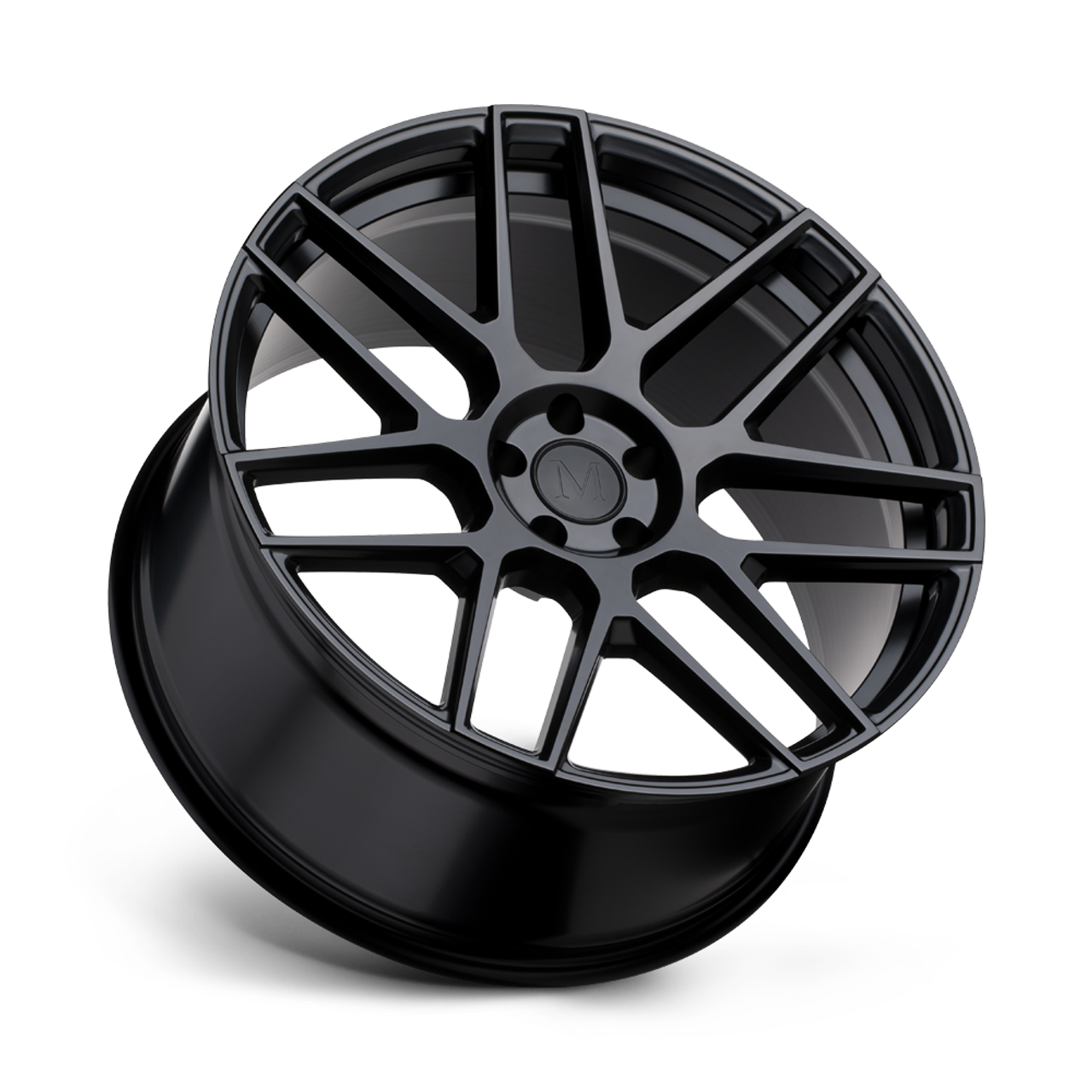 Mandrus Miglia 19x9.5 5x112 Semi Gloss Black Rf Wheel 19" 28mm Rim