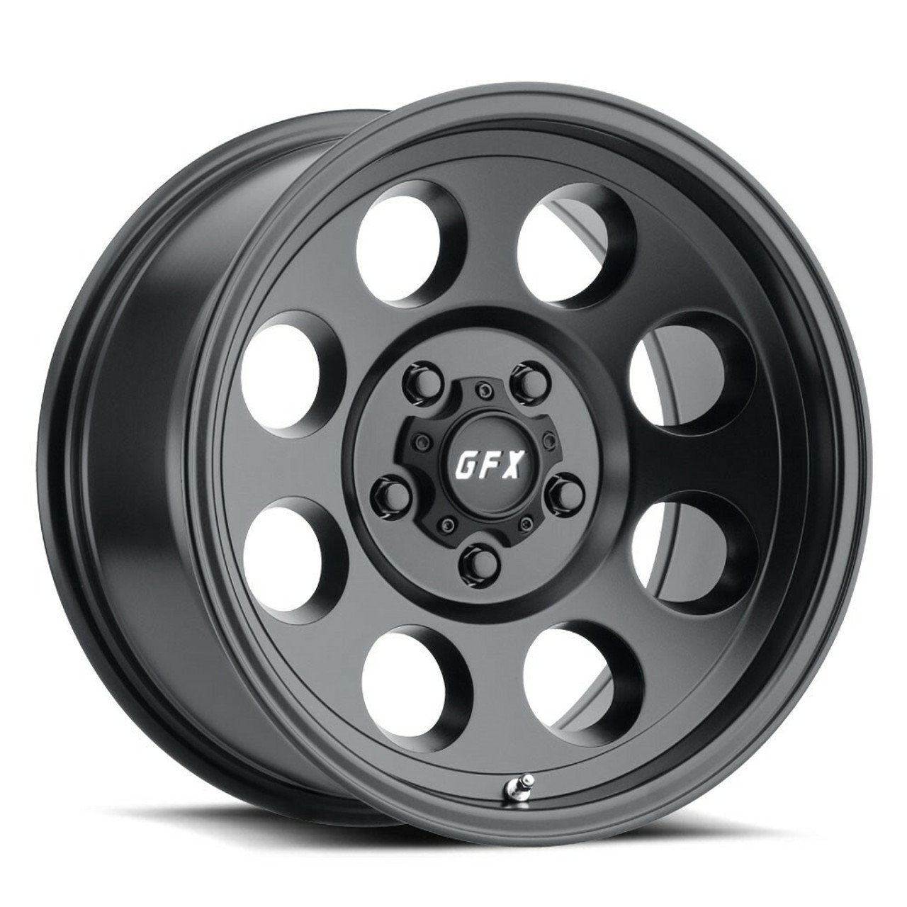 Set 4 17" Voxx G-FX TR-16 Matte Black Wheels 17x9 6x135 0mm Rims