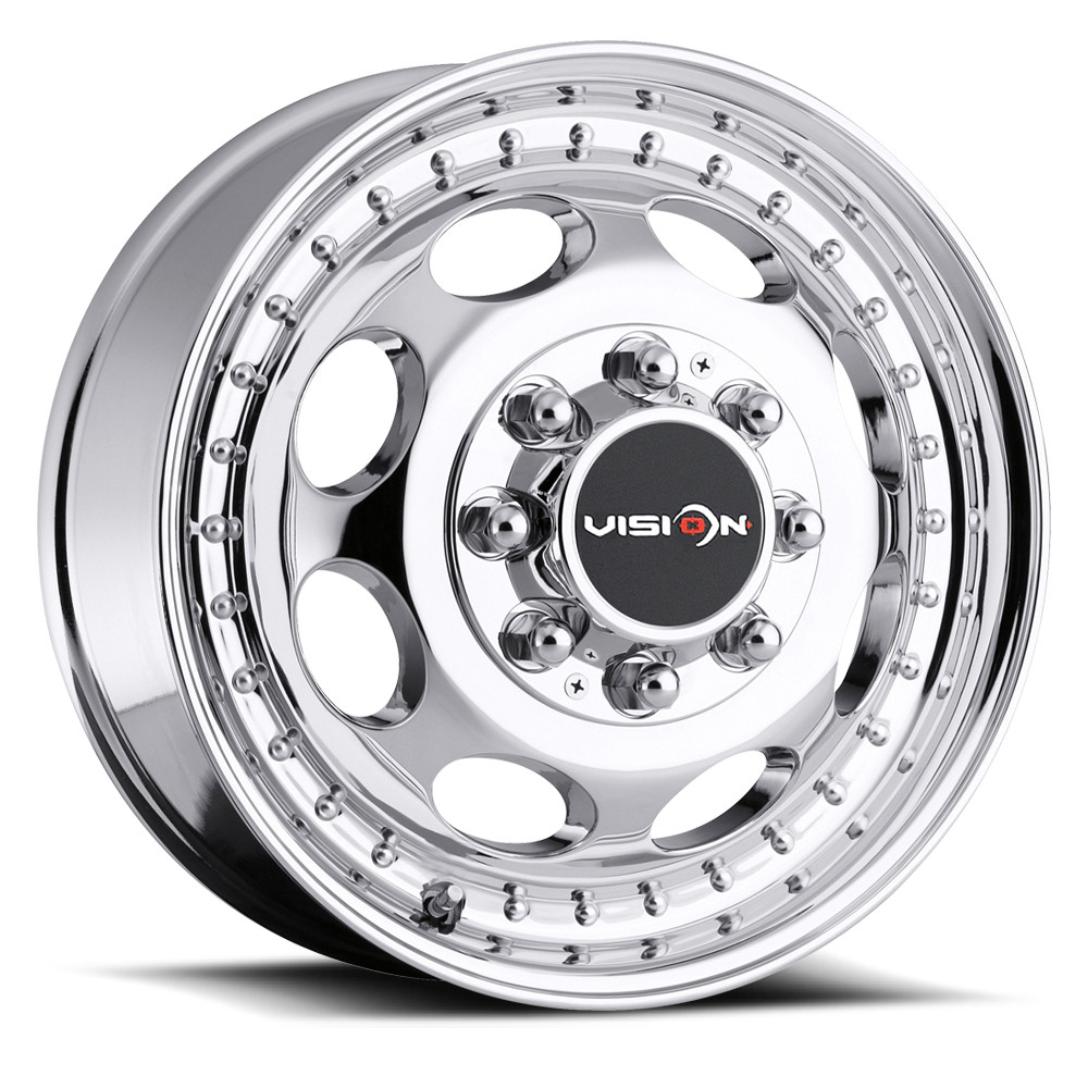 Set 4 16" Vision HD 181Z 2 Front 2 Rear Dually Chrome Wheels 16x6 8x6.5 Rims