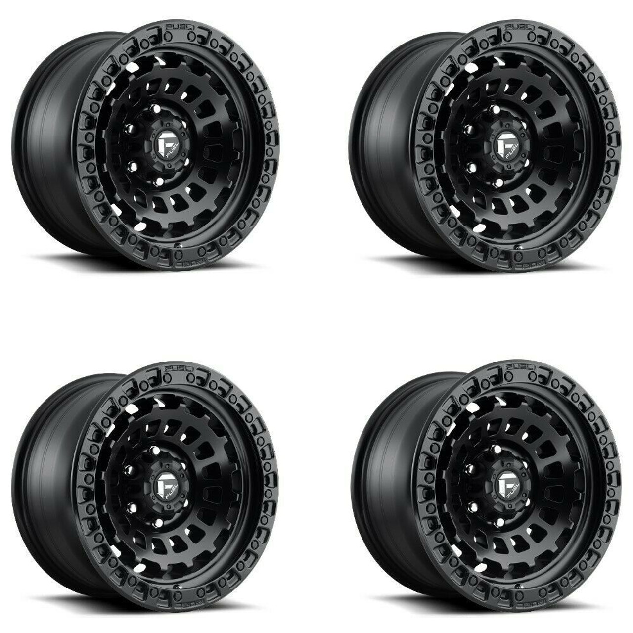 Set 4 Fuel D633 Zephyr 17x9 5x150 Matte Black Wheels 17" 1mm Rims Set 4 Fuel D633 Zephyr 17x9 5x150 Matte Black Wheels 17" 1mm Rims
