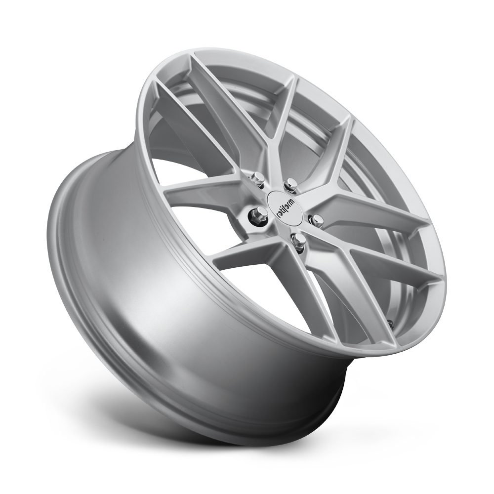 Set 4 Rotiform R133 Flg 18x8.5 5x4.25 Gloss Silver Wheels 18" 45mm Rims