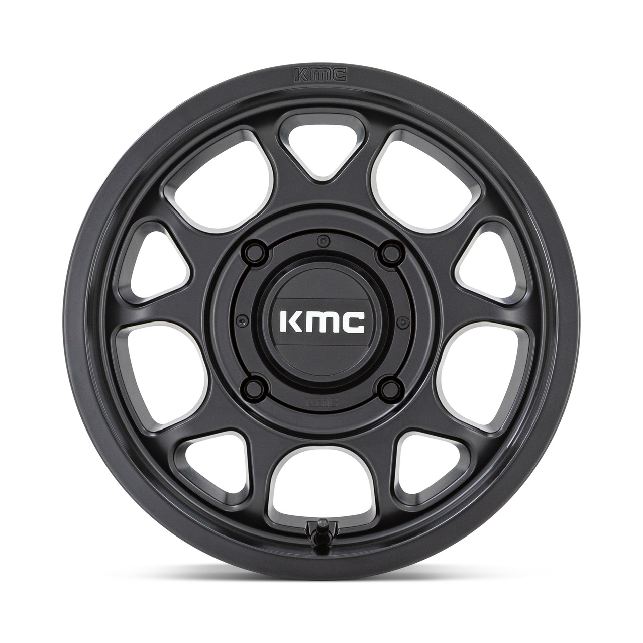 Set 4 KMC Powersports KS137 Toro S Utv 15x7 4x137 Satin Black Wheels 15" 10mm