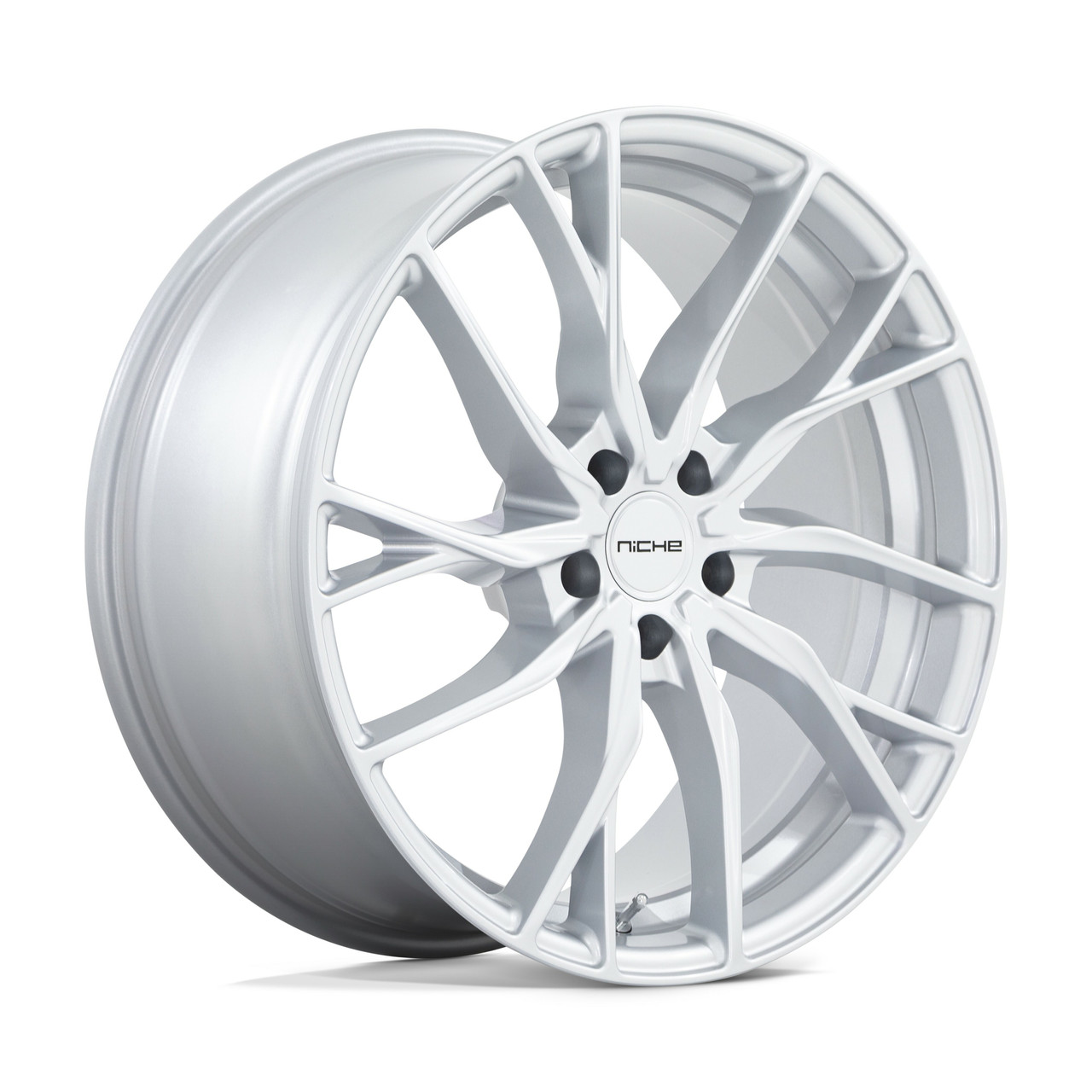 Set 4 Niche M273 Novara 20x10.5 5x120 Silver Wheels 20" 35mm Rims