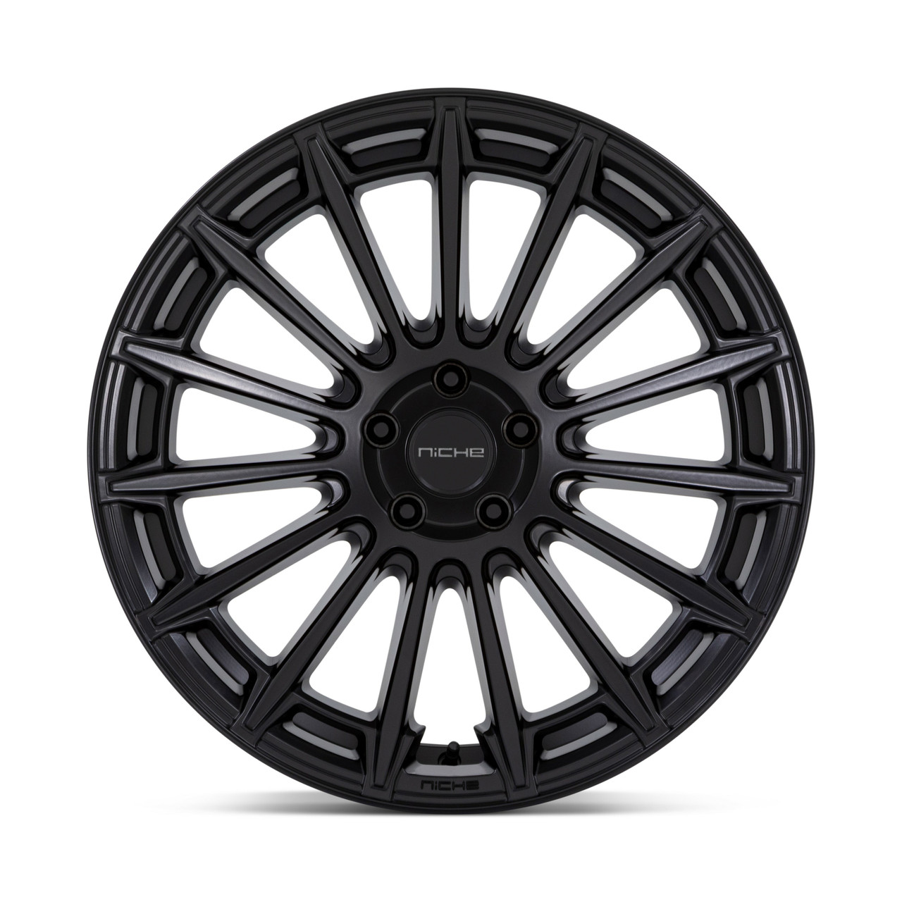 Set 4 Niche M274 Amalfi 20x10.5 5x120 Matte Black Wheels 20" 35mm Rims