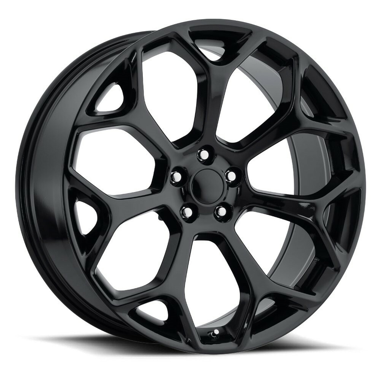 Set 4 20" Voxx Replica C 300 Gloss Black Wheels 20x8 5x115 18mm Rims